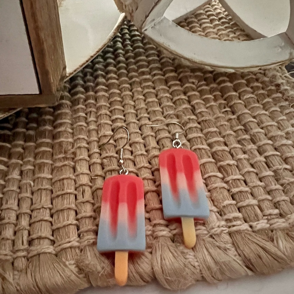 Popsicle dangle earrings nostalgic